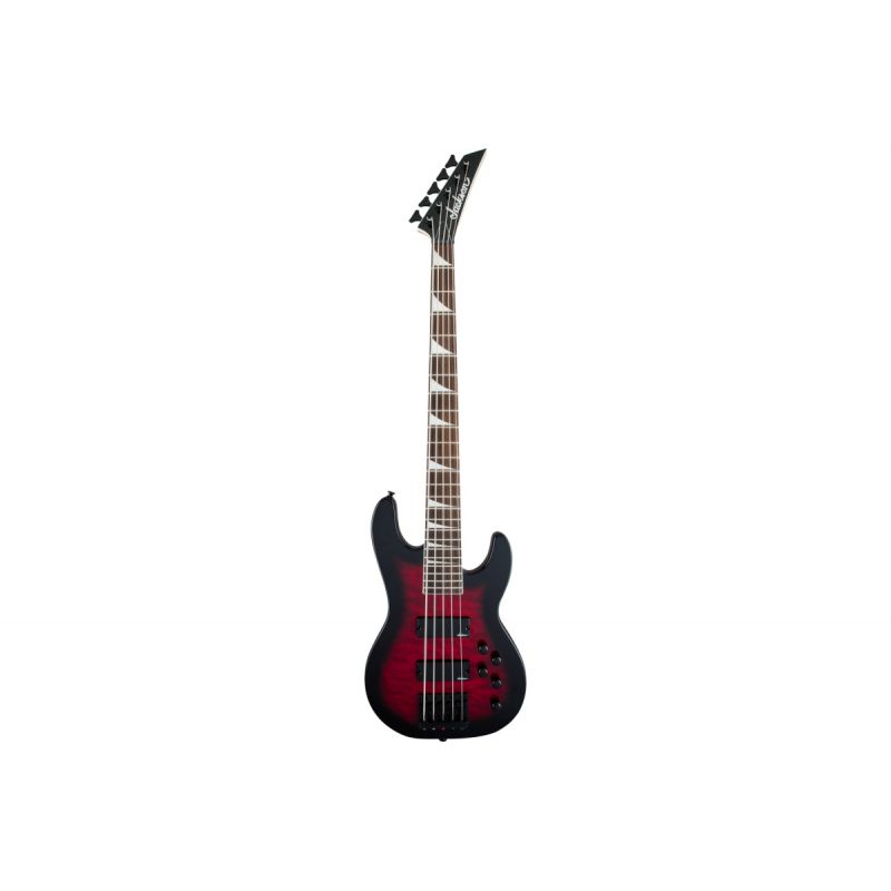 Бас-гитара Jackson JS Series Concert Bass JS3VQ Transparent Red Burst